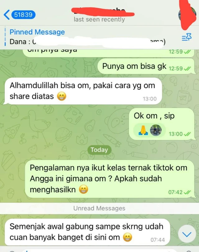 Testimoni Kelas Ternak Tiktok 3