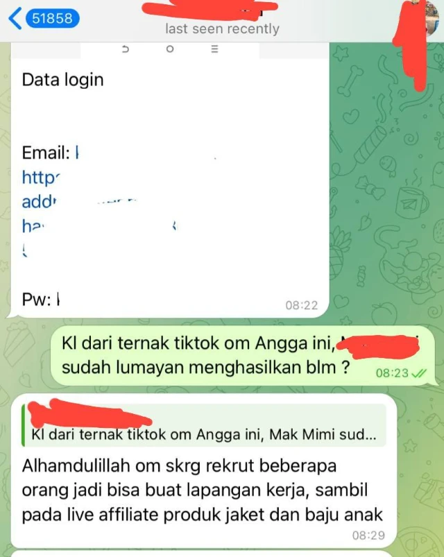 Testimoni Kelas Ternak Tiktok 4