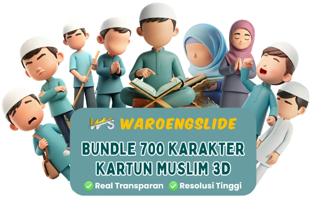 Karakter Kartun Muslim 3D 1