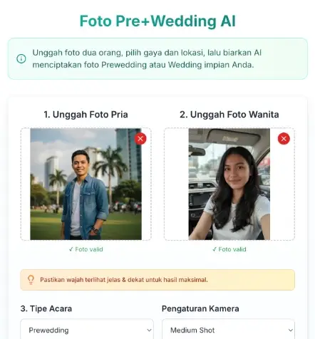 Wedding & Prewedding Ai Tools
